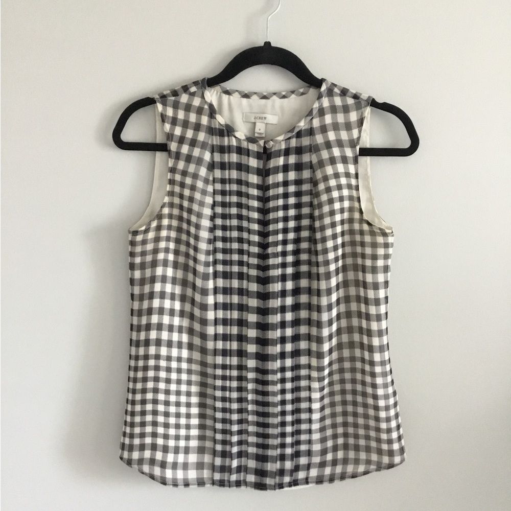 J.Crew Sleeveless Silk Blouse, size 0